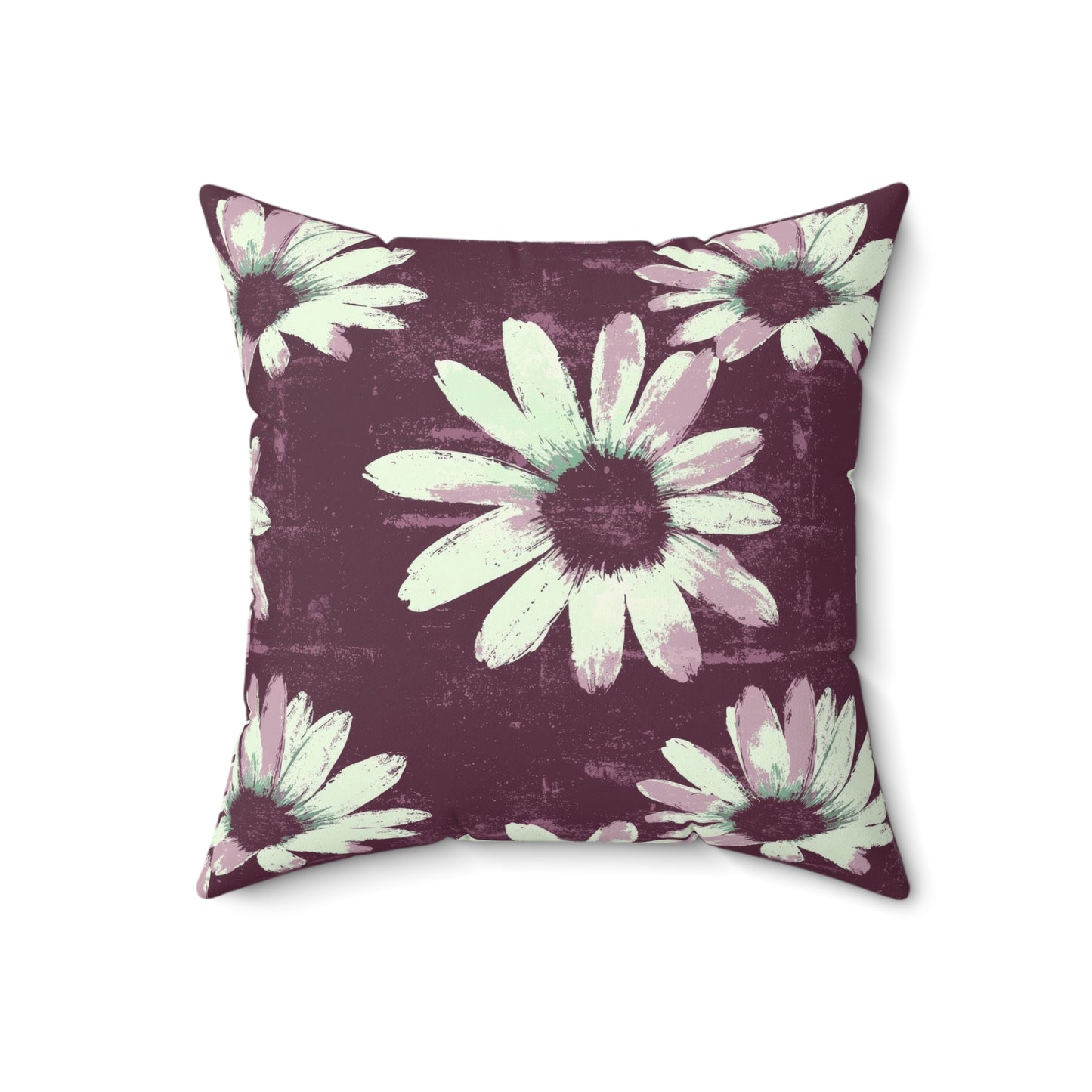 Purple Tide Petals Throw Pillow