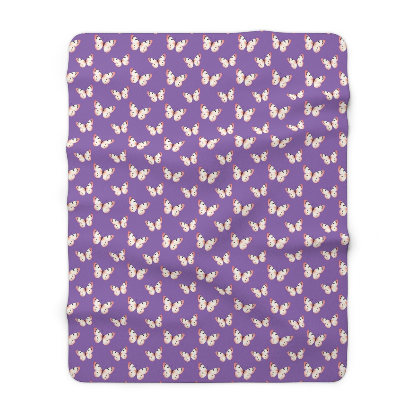Lavender Flutter Fleece Blanket