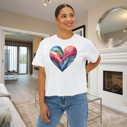 Heart of Many Colors Women's Boxy Tee