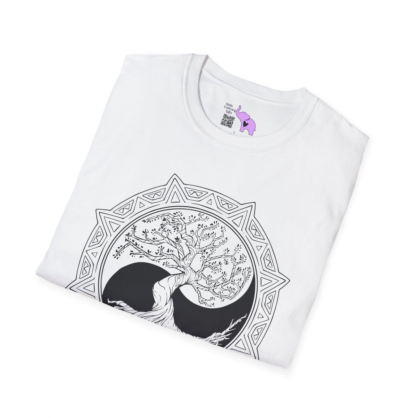 Tree of Life Yin Yang 6 Adult T-shirt