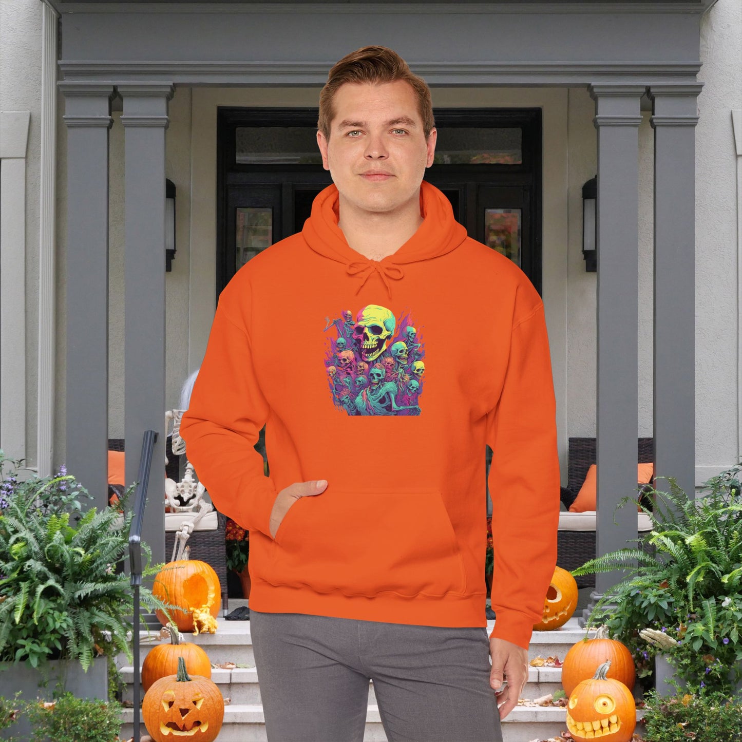 Skeleton Gathering Heavy Blend™ Hooded Sweatshirt