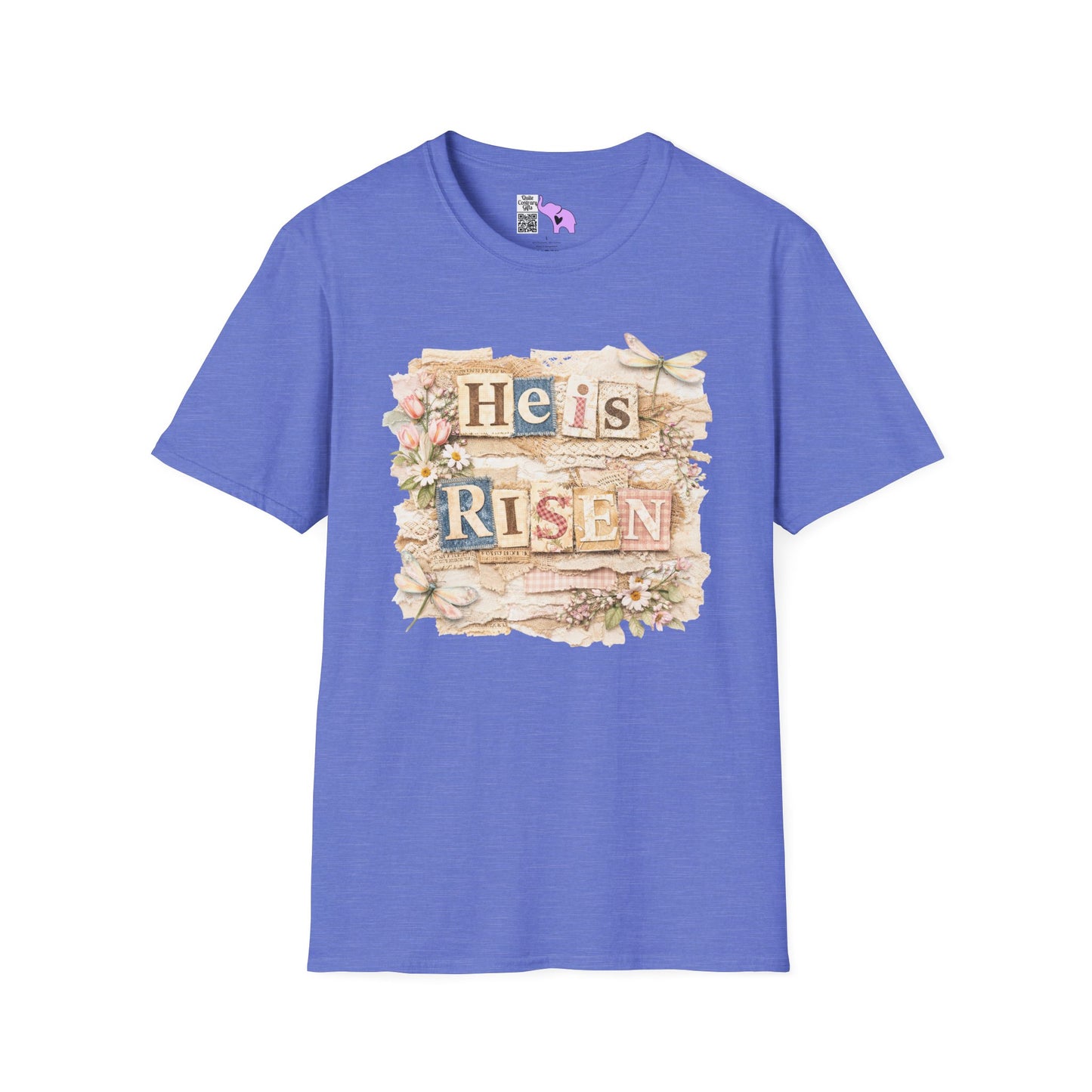 He Is Risen (Lace Collage) Adult T-shirt