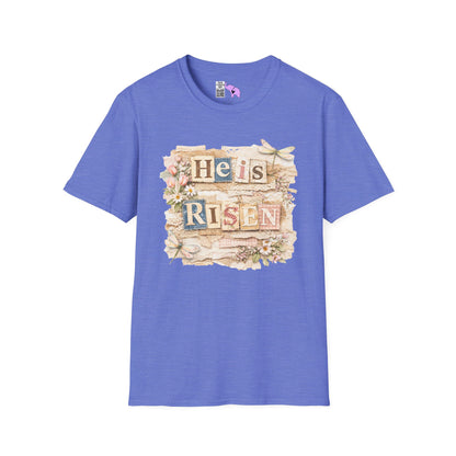 He Is Risen (Lace Collage) Adult T-shirt