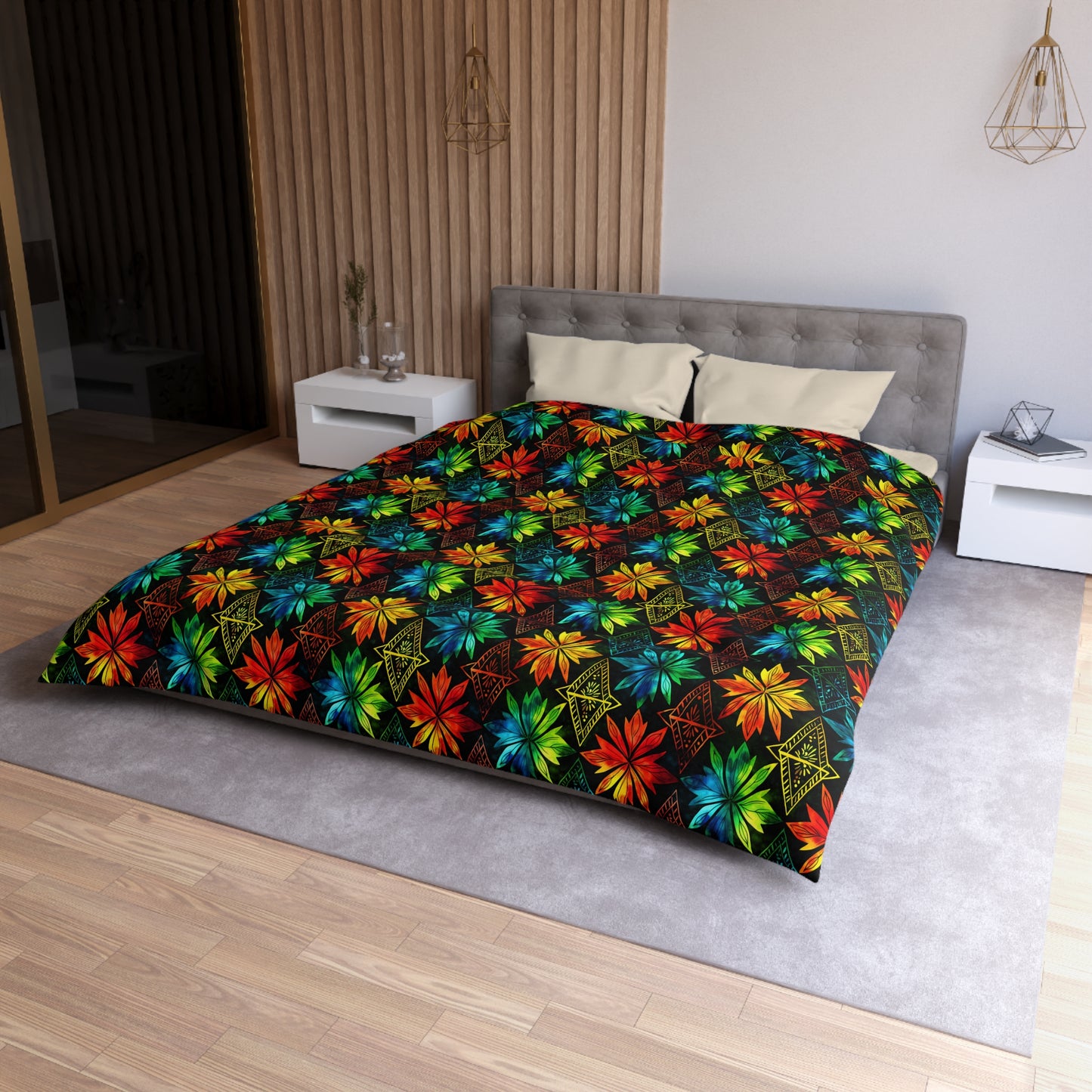Celebration Mosaic Microfiber Duvet Cover