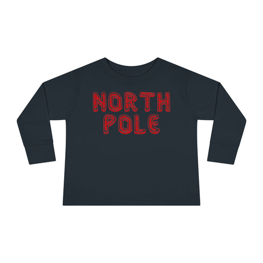 North Pole Toddler Long Sleeve Tee