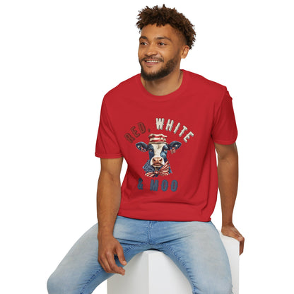 Red, White, & Moo T-shirt