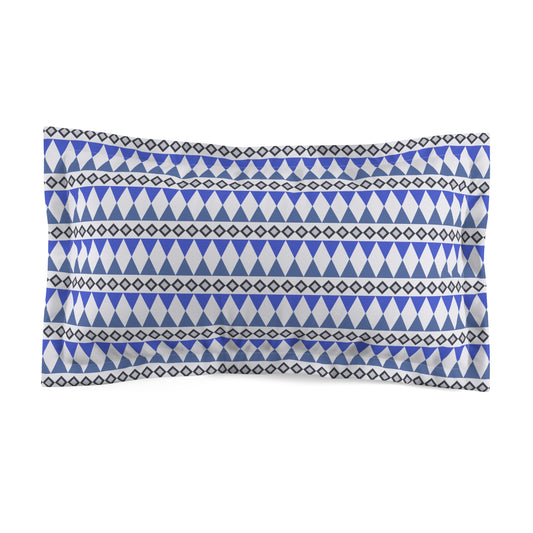 Sapphire Cairn Stripes Microfiber Pillow Sham