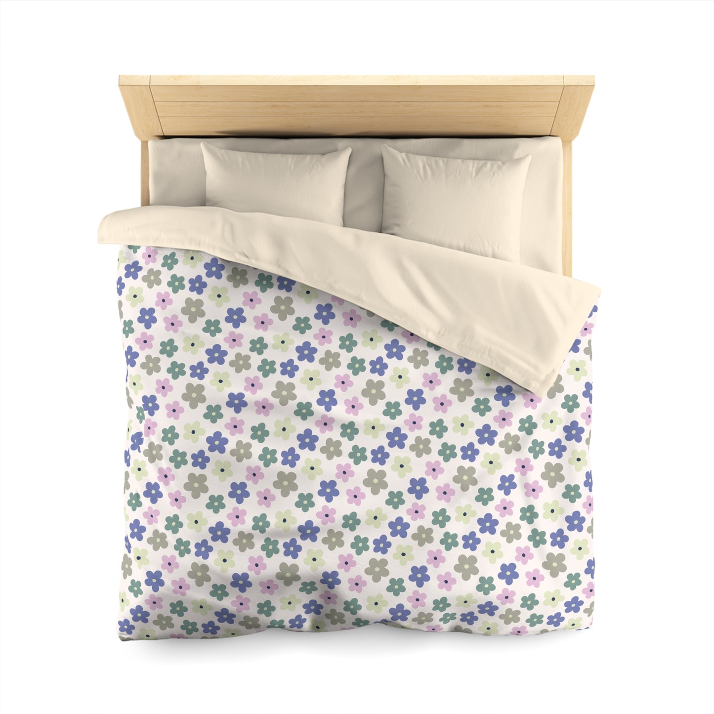 Earthbound Blooms Microfiber Duvet Cover