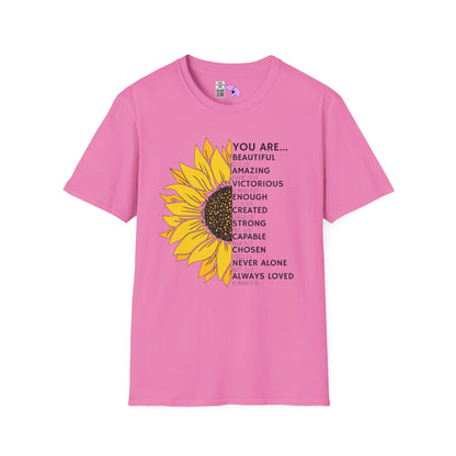 You Are... (Sunflower) Adult T-shirt