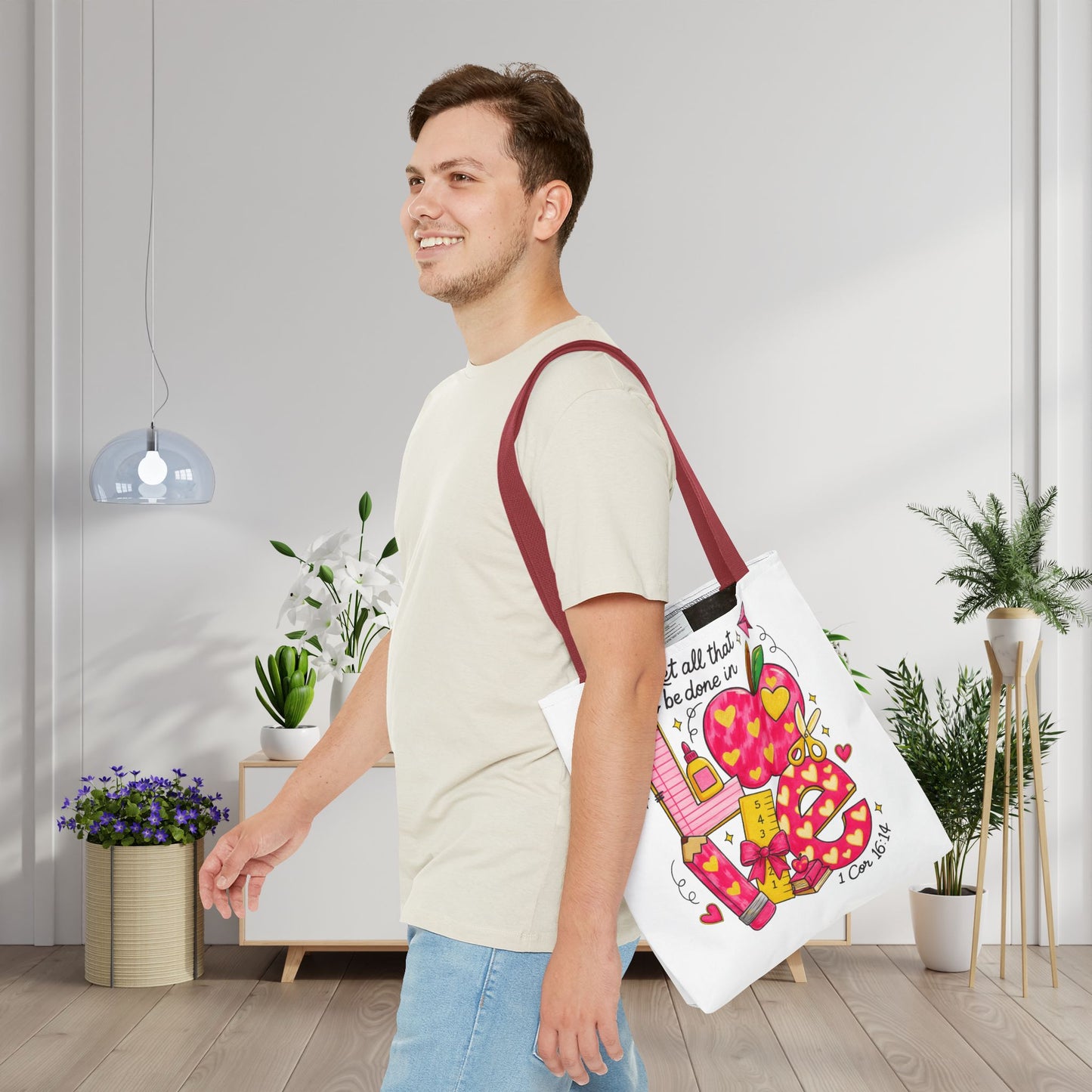 Let Everything You Do Be Done In Love Canvas Tote Bag