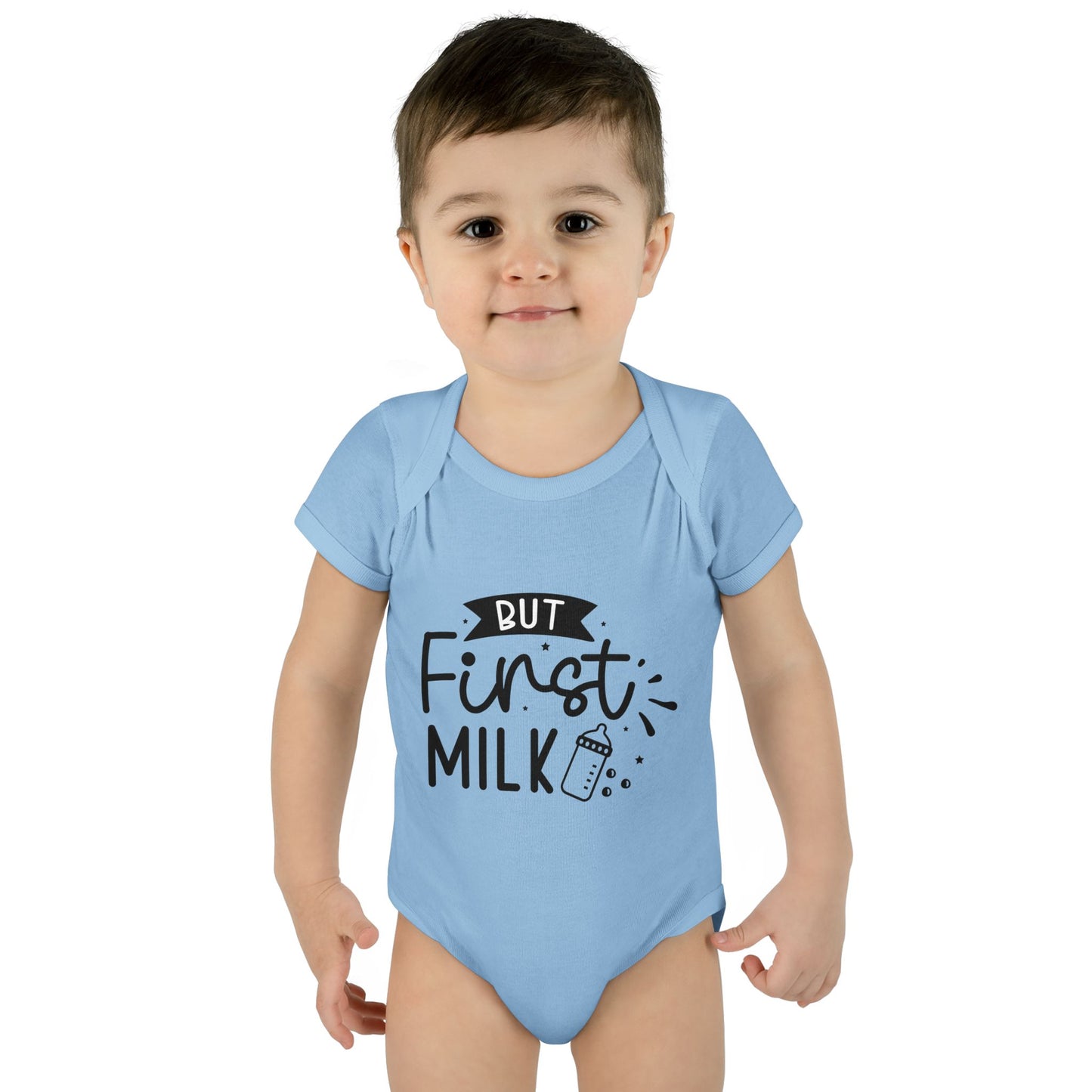 But First Milk Infant Baby Rib Bodysuit