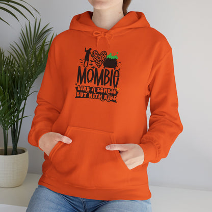 Mombie Like A Zombie But With Kids Heavy Blend™ Hooded Sweatshirt