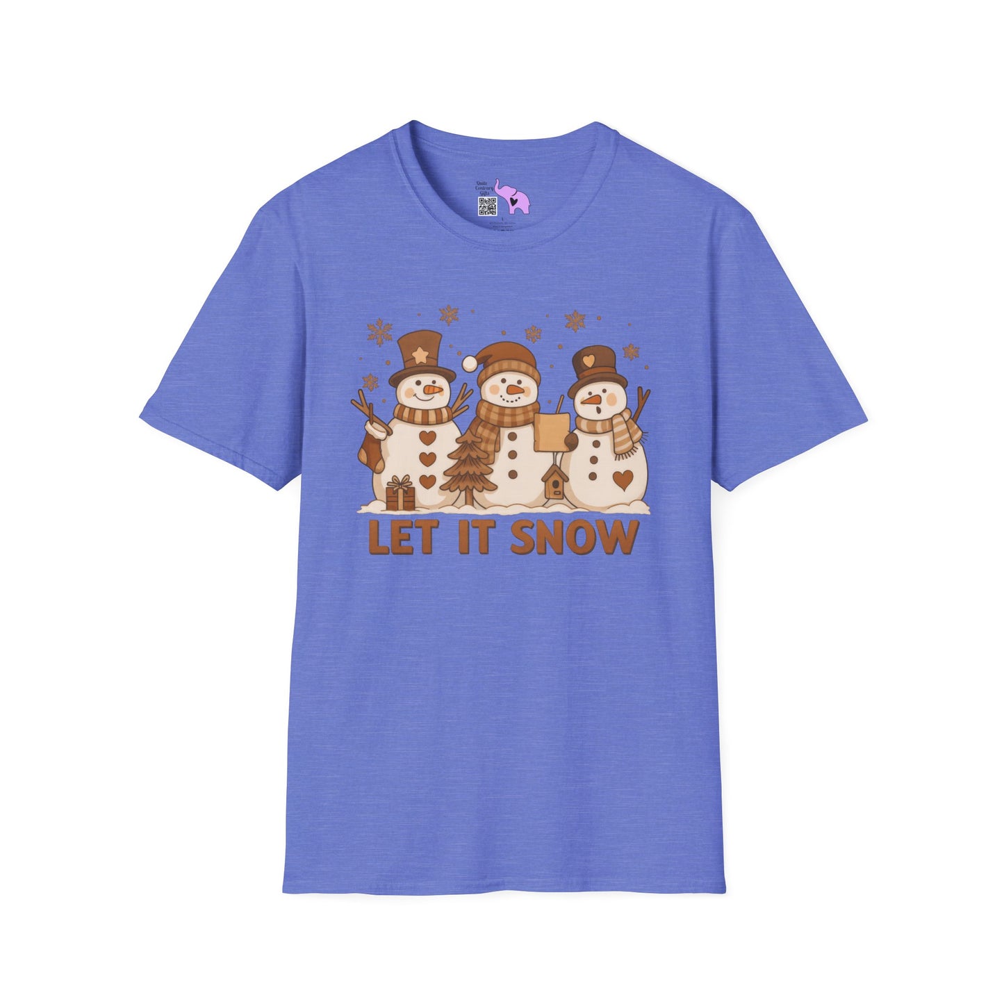 Let It Snow (Snowmen Trio) Adult T-shirt