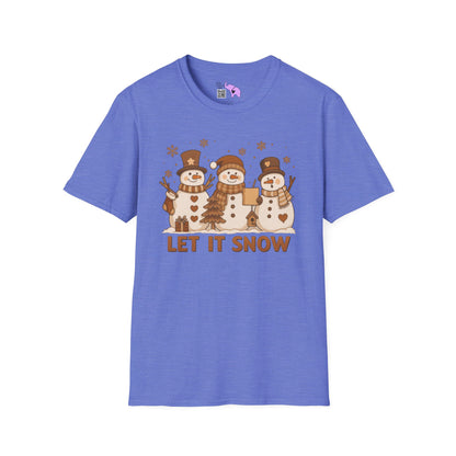 Let It Snow (Snowmen Trio) Adult T-shirt