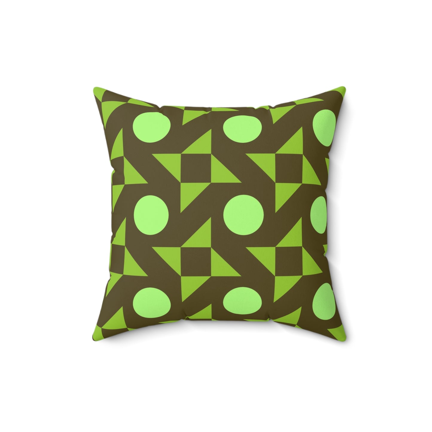 Pistachio Pinwheels Throw Pillow