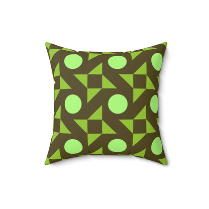 Pistachio Pinwheels Throw Pillow