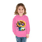 Cool Sunflower Kitten 1 Toddler Pullover Fleece Hoodie