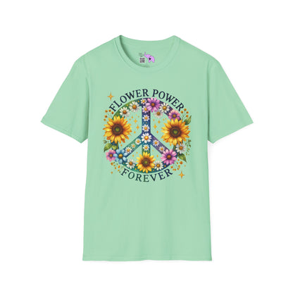 Flower Power Forever Adult T-shirt