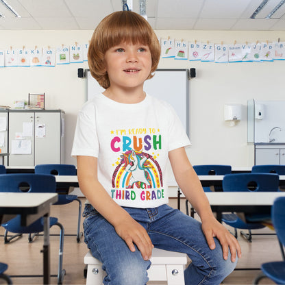 I'm Ready to CRUSH 3rd Grade Unicorn Heavy Cotton™ Toddler T-shirt