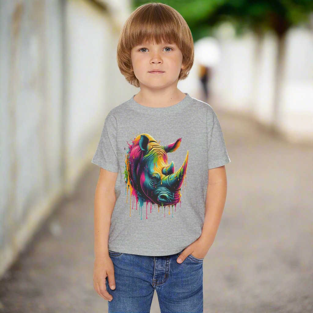 Colorful Rhino Heavy Cotton™ Toddler T-shirt