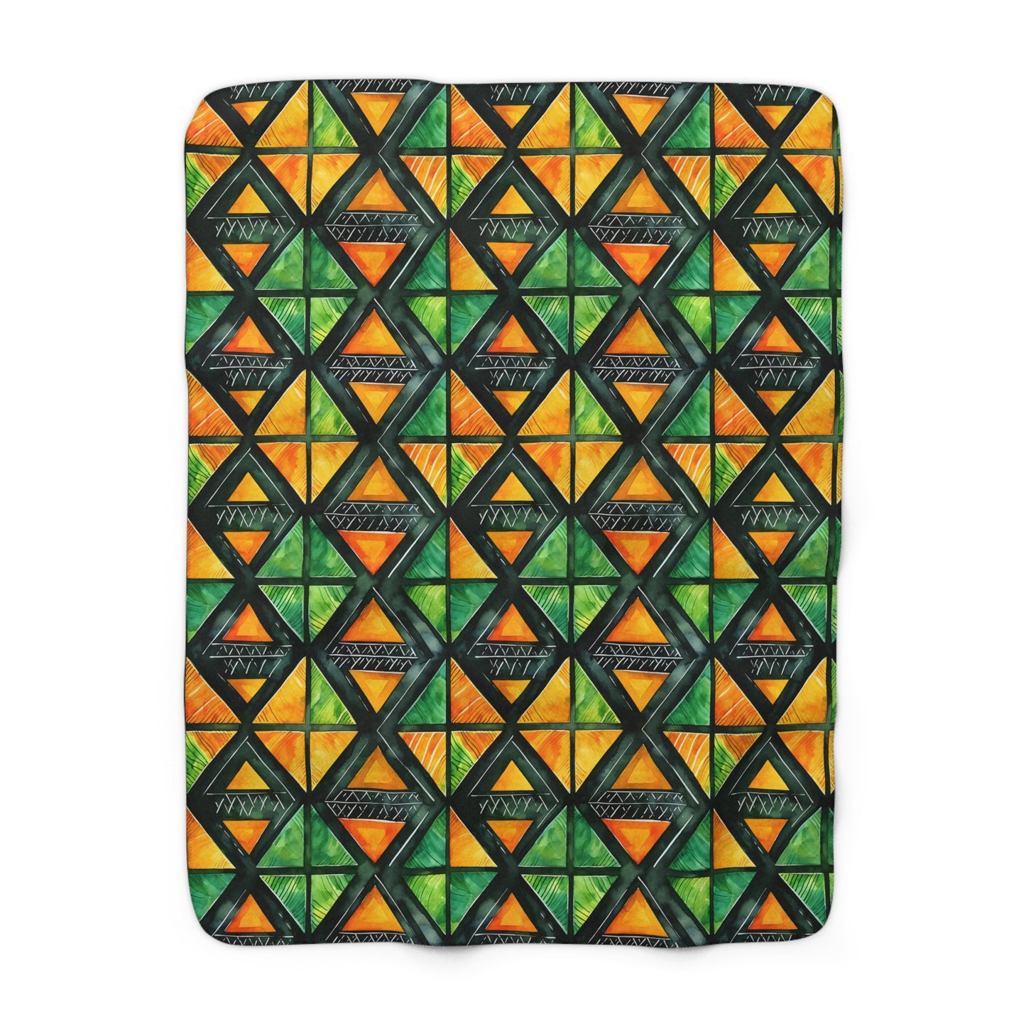 Living Tapestry Sherpa Fleece Blanket
