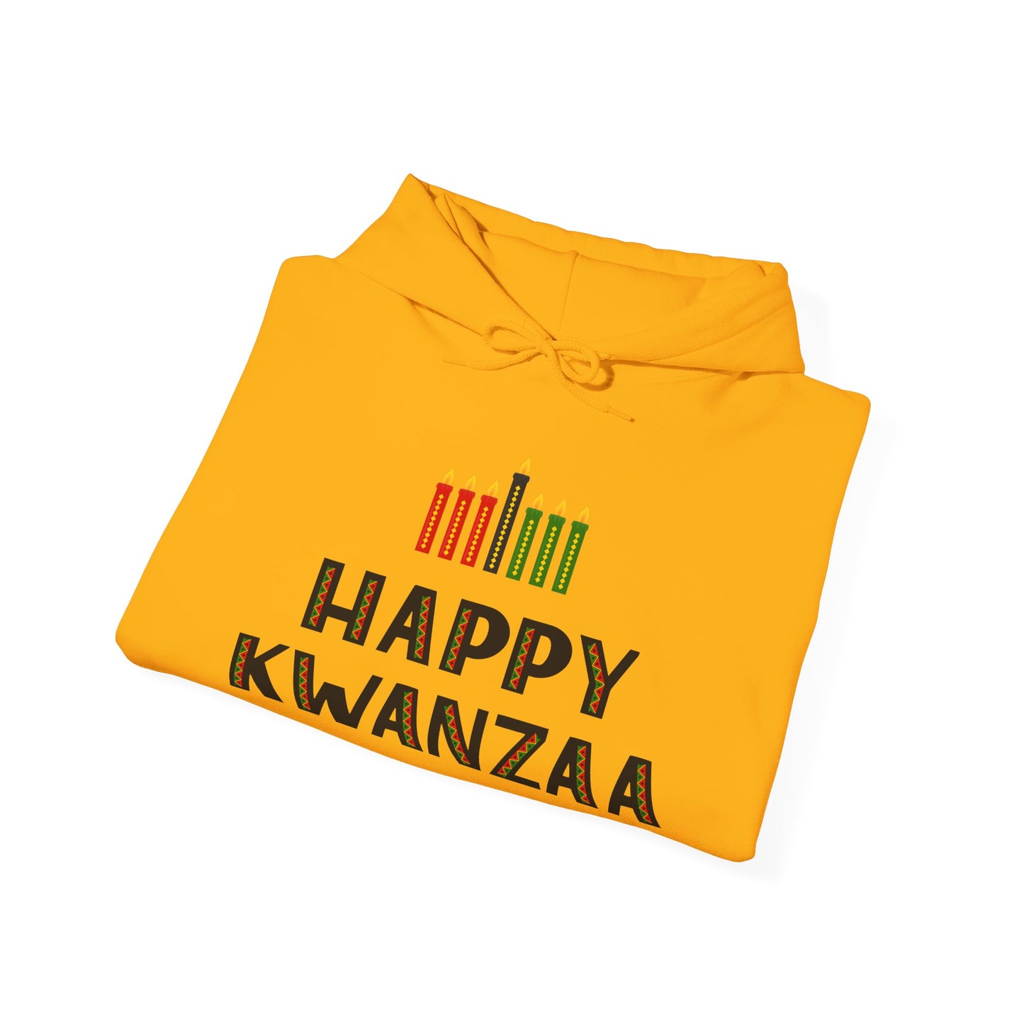 Happy Kwanzaa (Kinara) Adult Heavy Blend™ Hoodie