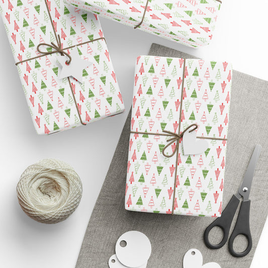Merry Little Trees Wrapping Paper