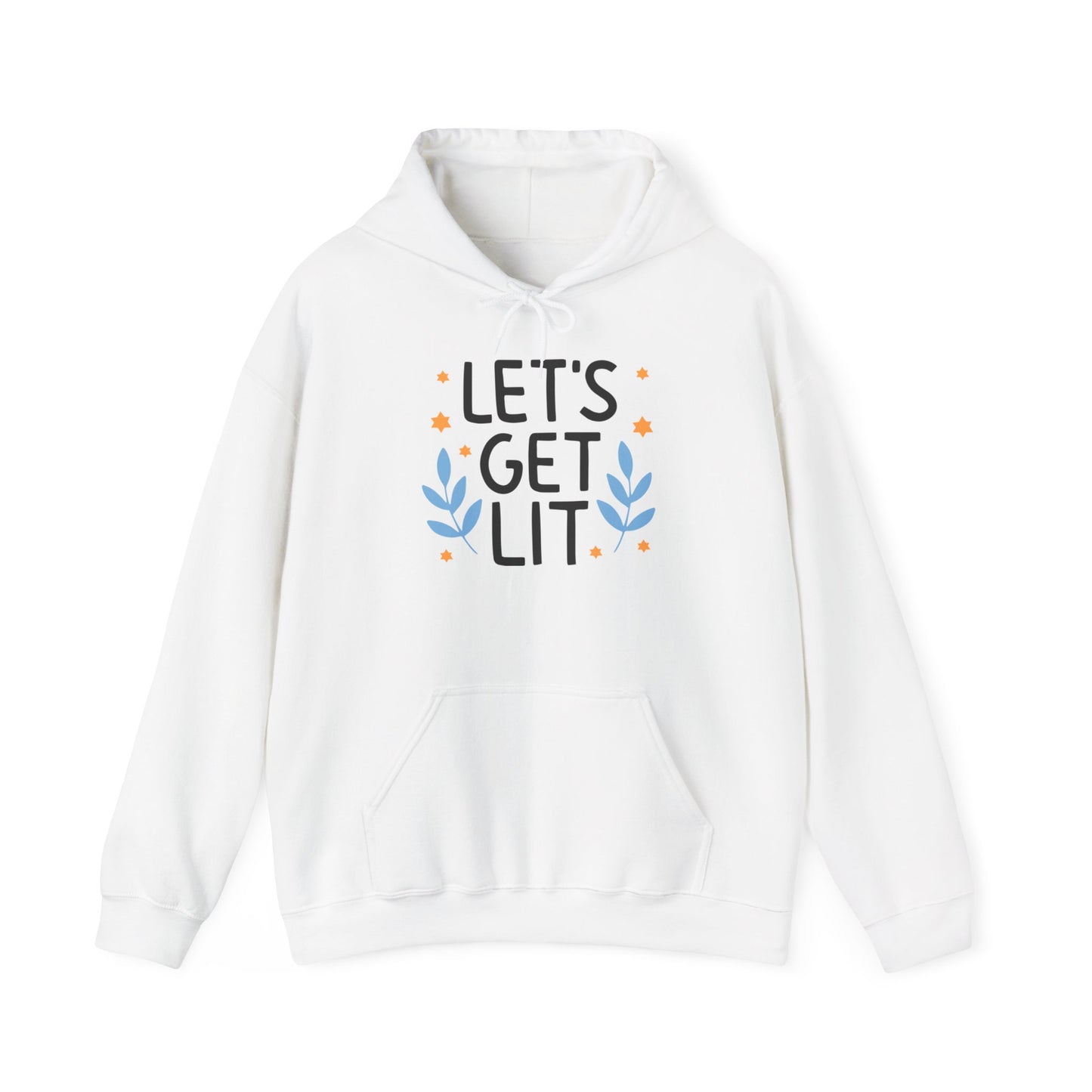 Hanukkah Let's Get Lit Heavy Blend™ Hooded Sweatshirt