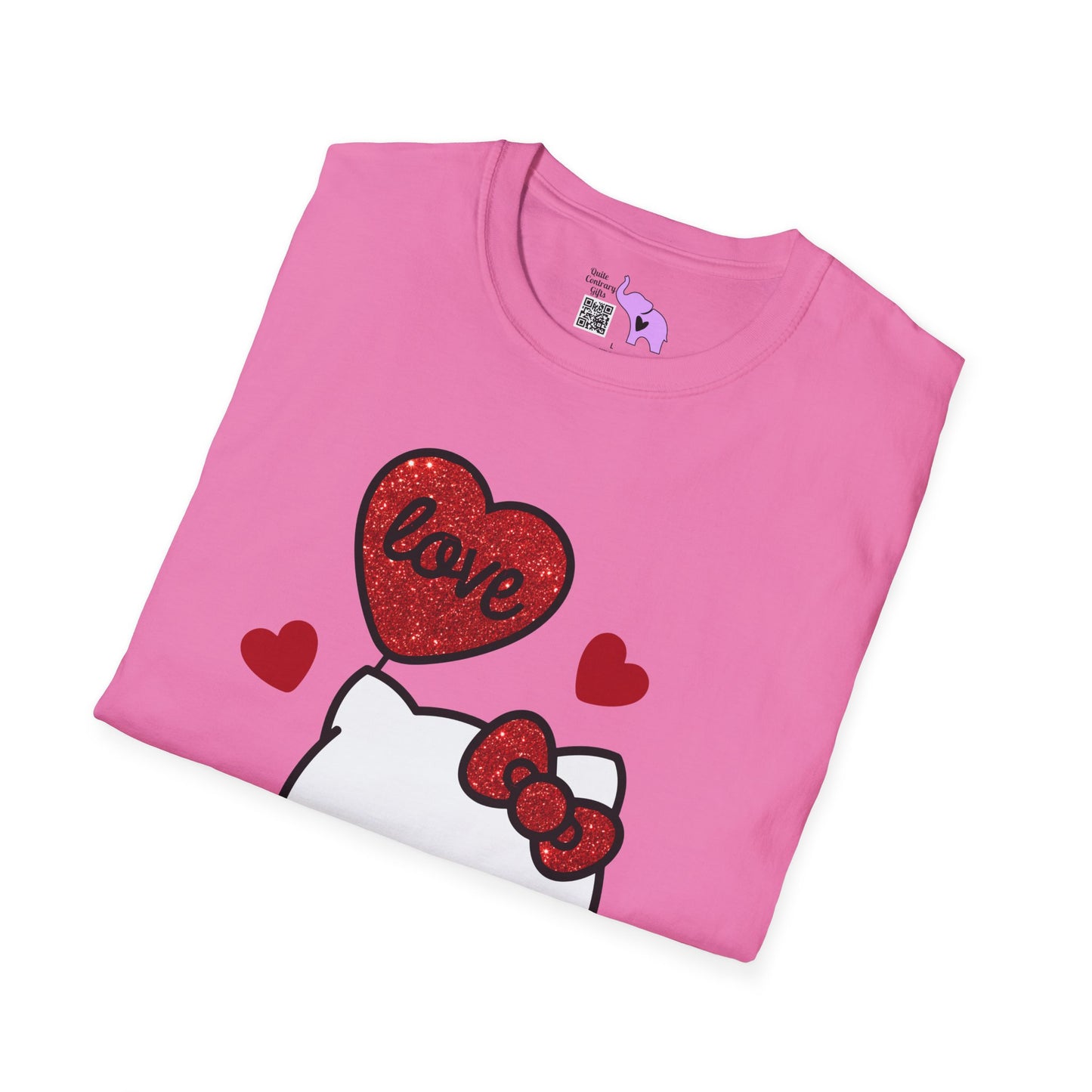 Valentines Hello Kitty Love Adult Unisex Tshirt