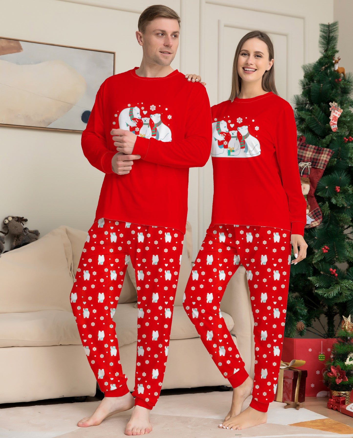 Polar Bear Family Christmas Pajamas