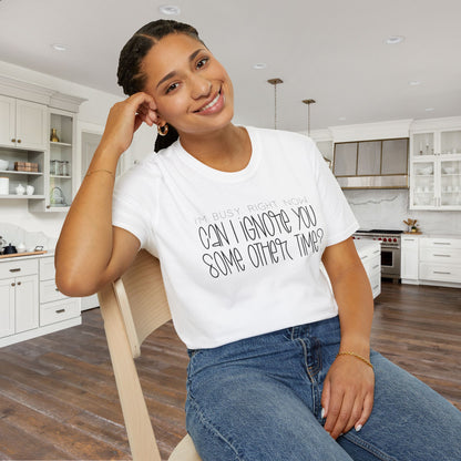 I'm Busy Right Now Can I Ignore You Some Other Time Adult T-shirt