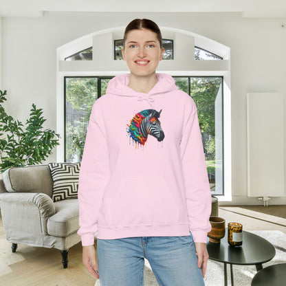 Colorful Zebra Heavy Blend™ Hooded Sweatshirt