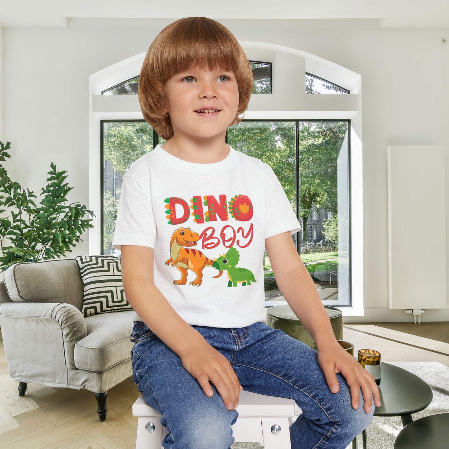 Dino Boy Heavy Cotton™ Toddler T-shirt