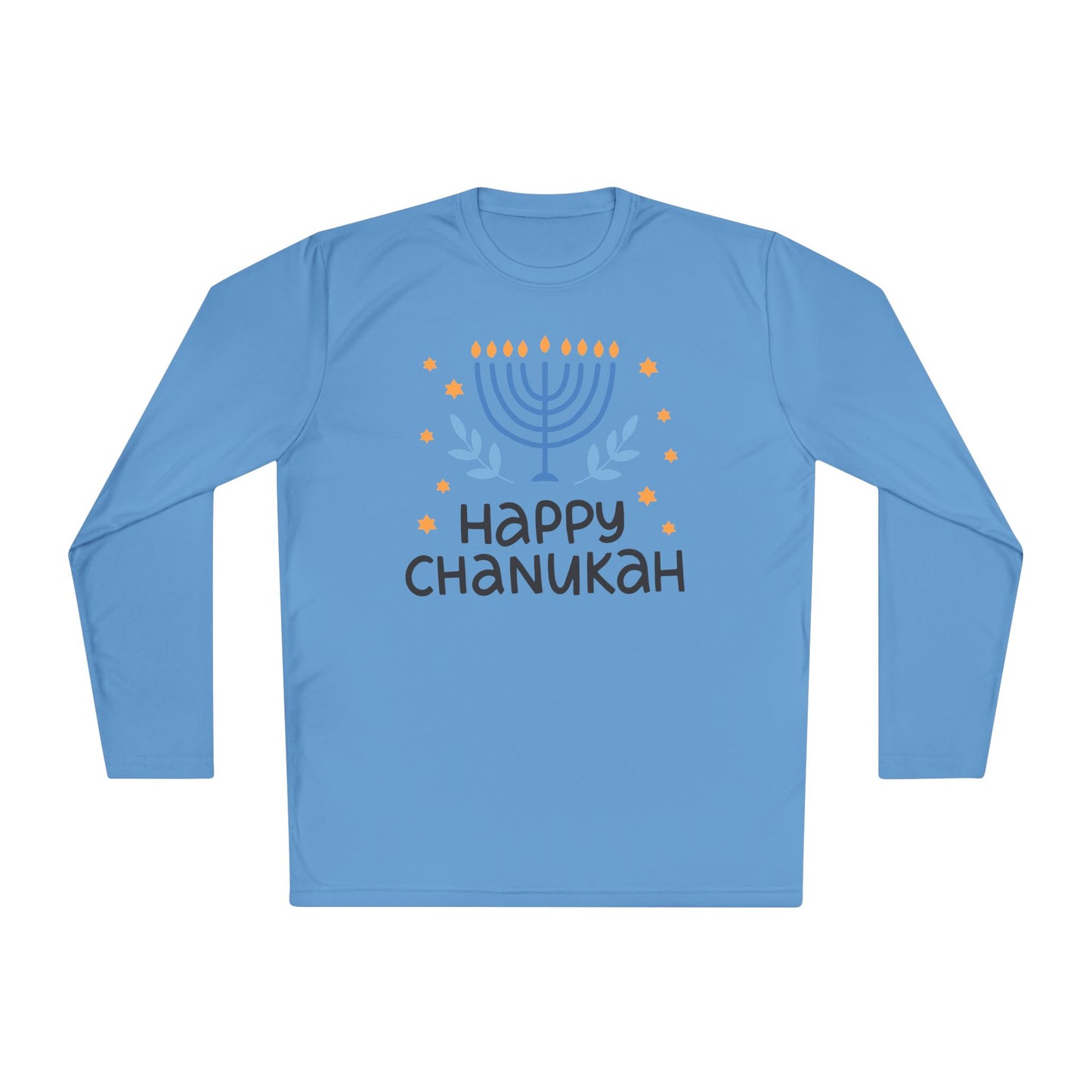 Happy Chanukah Adult Long Sleeve Tee