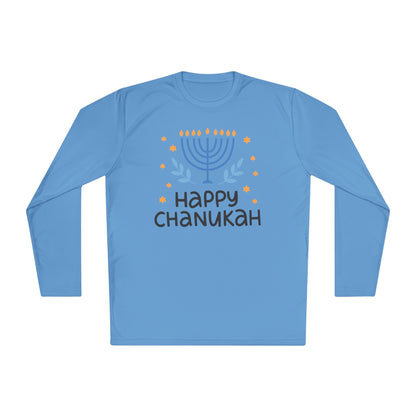 Happy Chanukah Adult Long Sleeve Tee