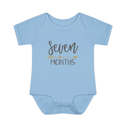 Golden Arrow Milestone Baby Bodysuit-Seven Months