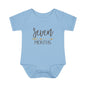 Golden Arrow Milestone Baby Bodysuit-Seven Months