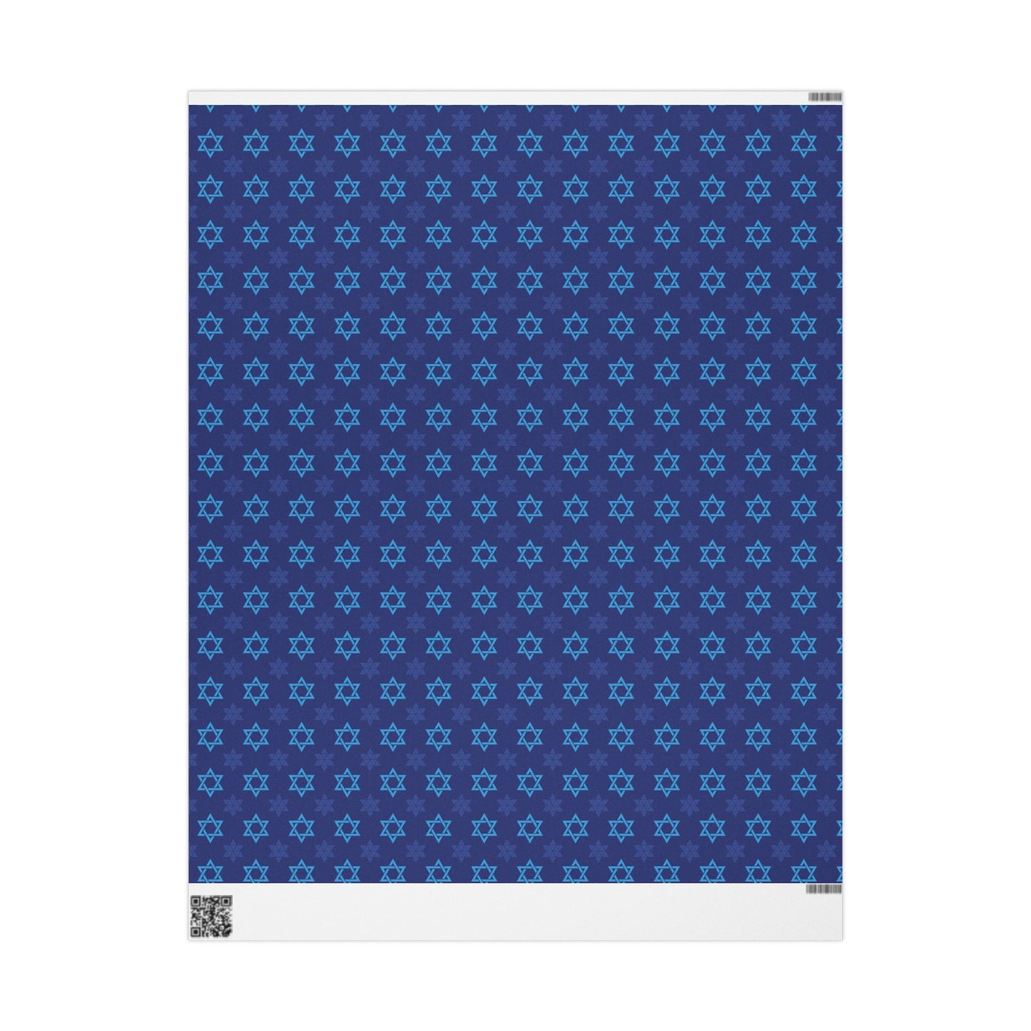 Star of David 3 Hanukkah Wrapping Paper