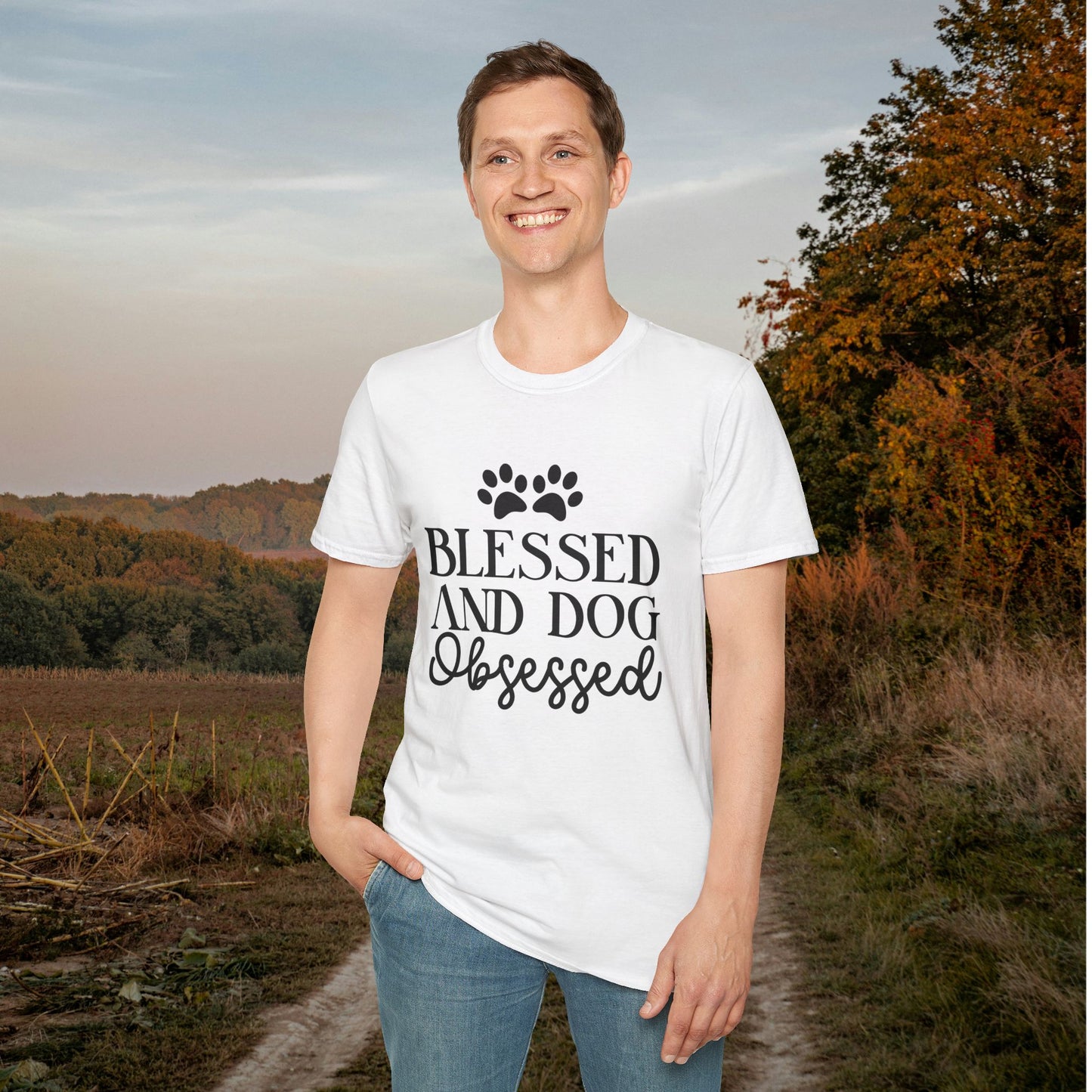 Blessed And Dog Obsessed Adult T-shirt