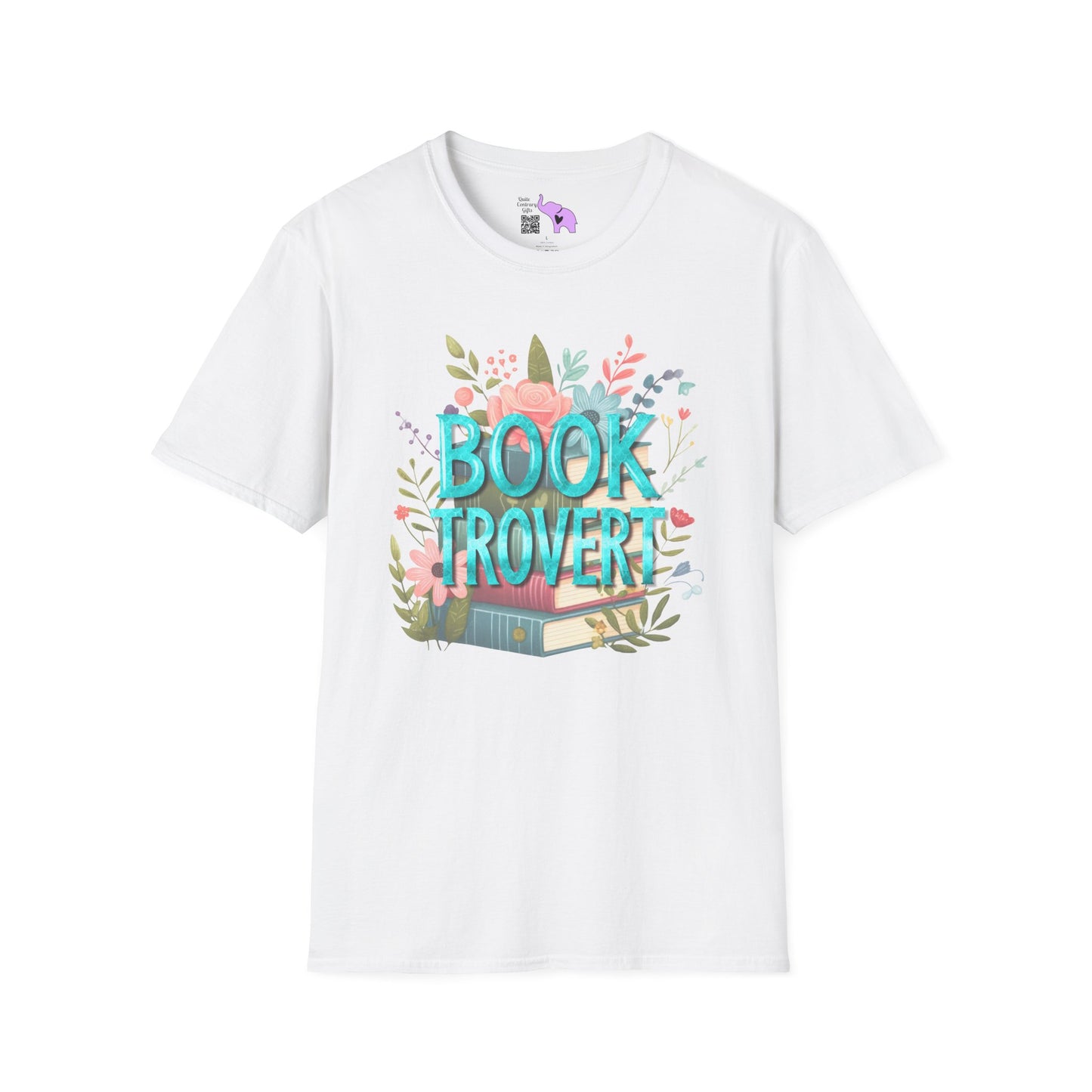 Booktrovert (Floral) Adult T-shirt