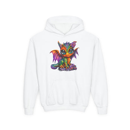 Colorful Baby Dragon Youth Hoodie
