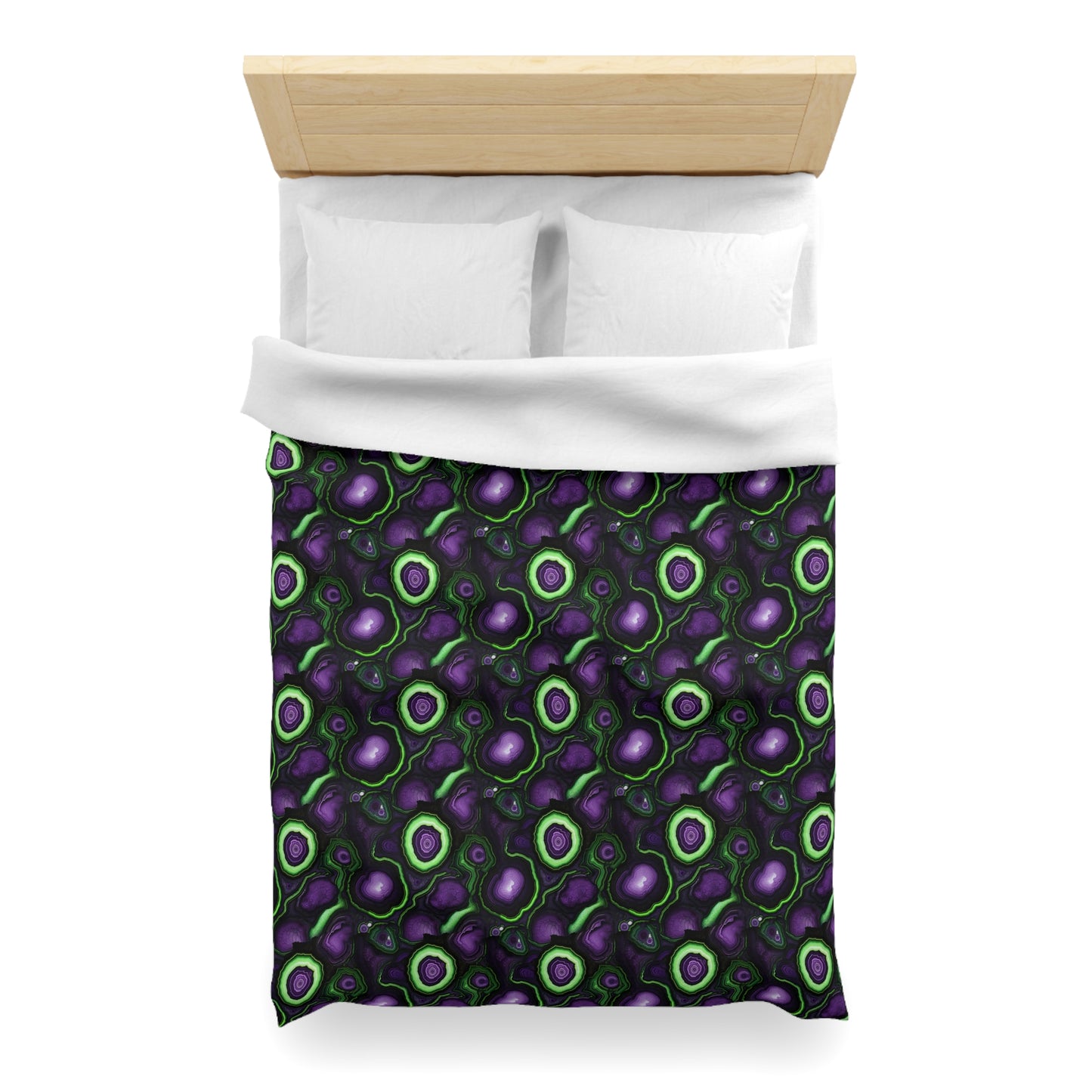 Amethyst & Lime Fracture Microfiber Duvet Cover