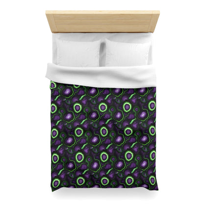 Amethyst & Lime Fracture Microfiber Duvet Cover