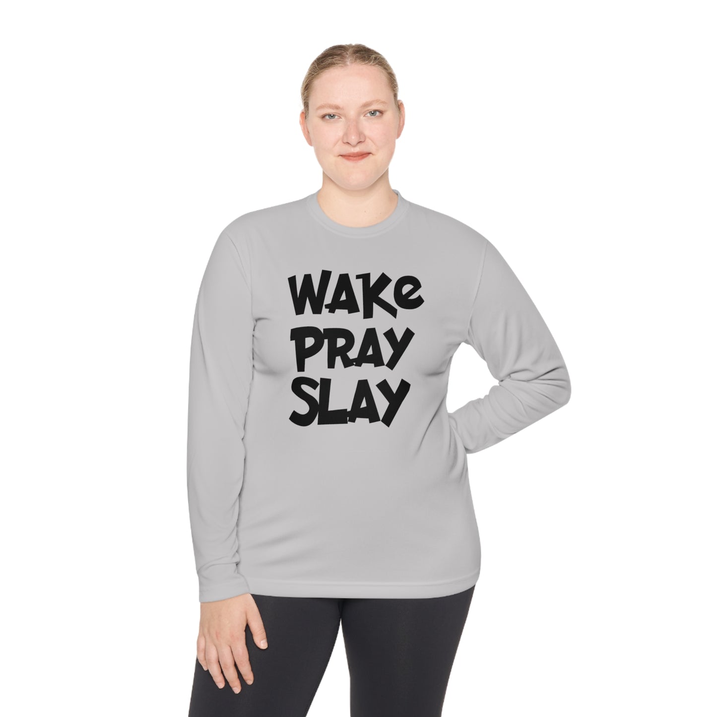 Wake Pray Slay Adult Long Sleeve Tee