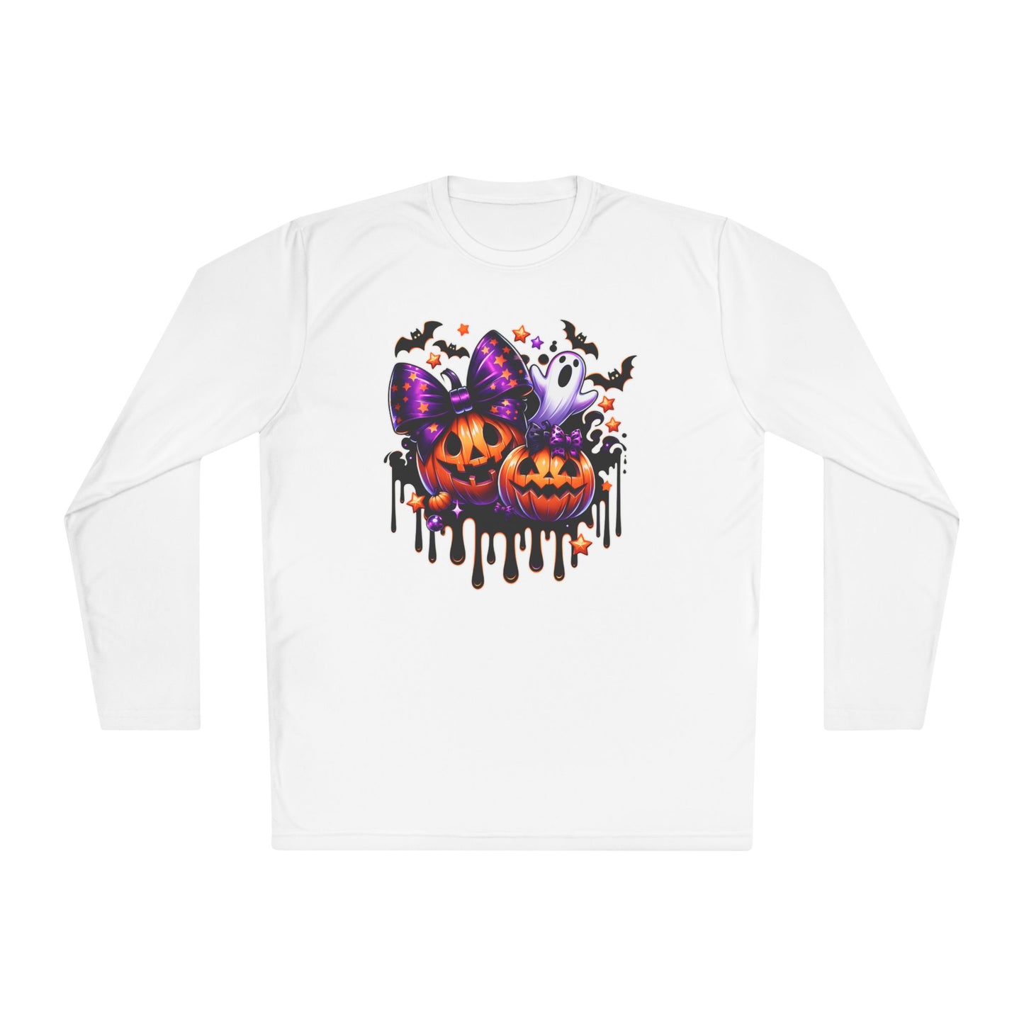Bats Bows & Boos Adult Long Sleeve Tee