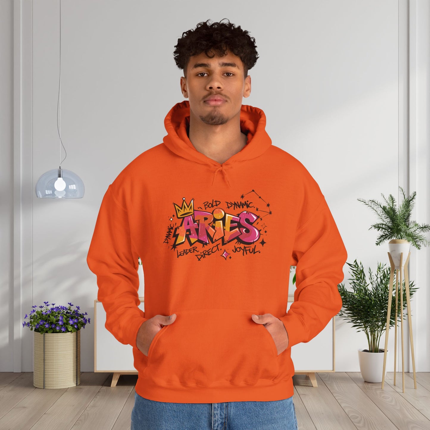 Aries Street Art Heavy Blend™ Hooded Sweatshirt