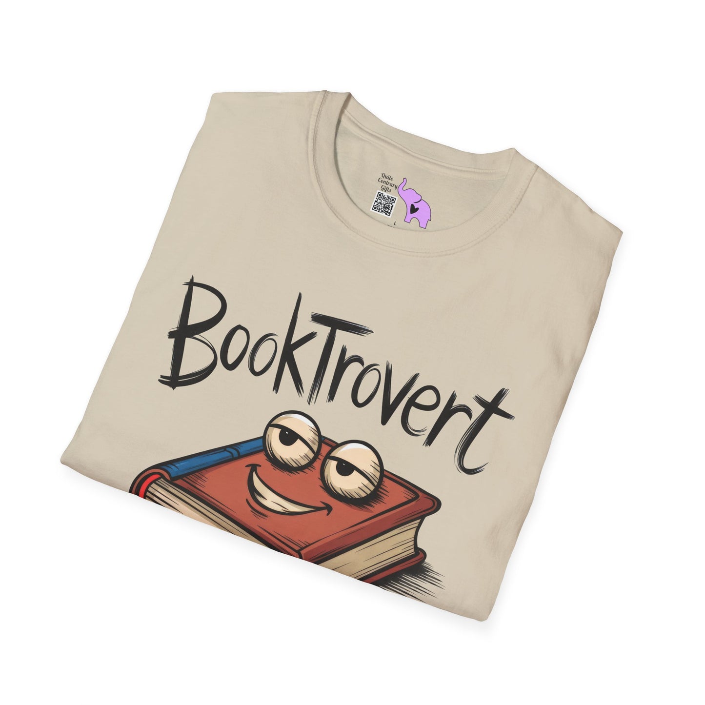 Booktrovert(Cartoonish Book) Adult T-shirt