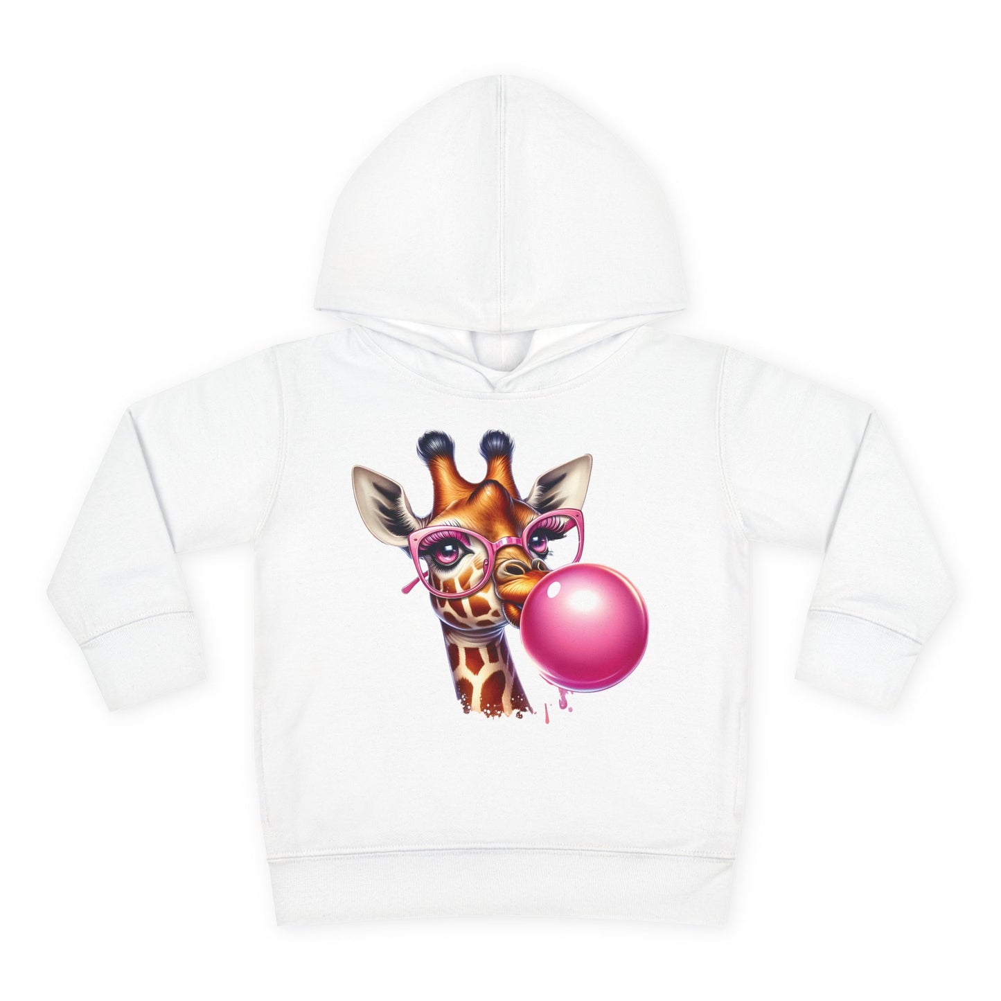 Girraffe Blowing Bubble Toddler Hoodie