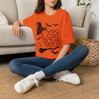 Yes I Can Drive A Stick Adult T-shirt