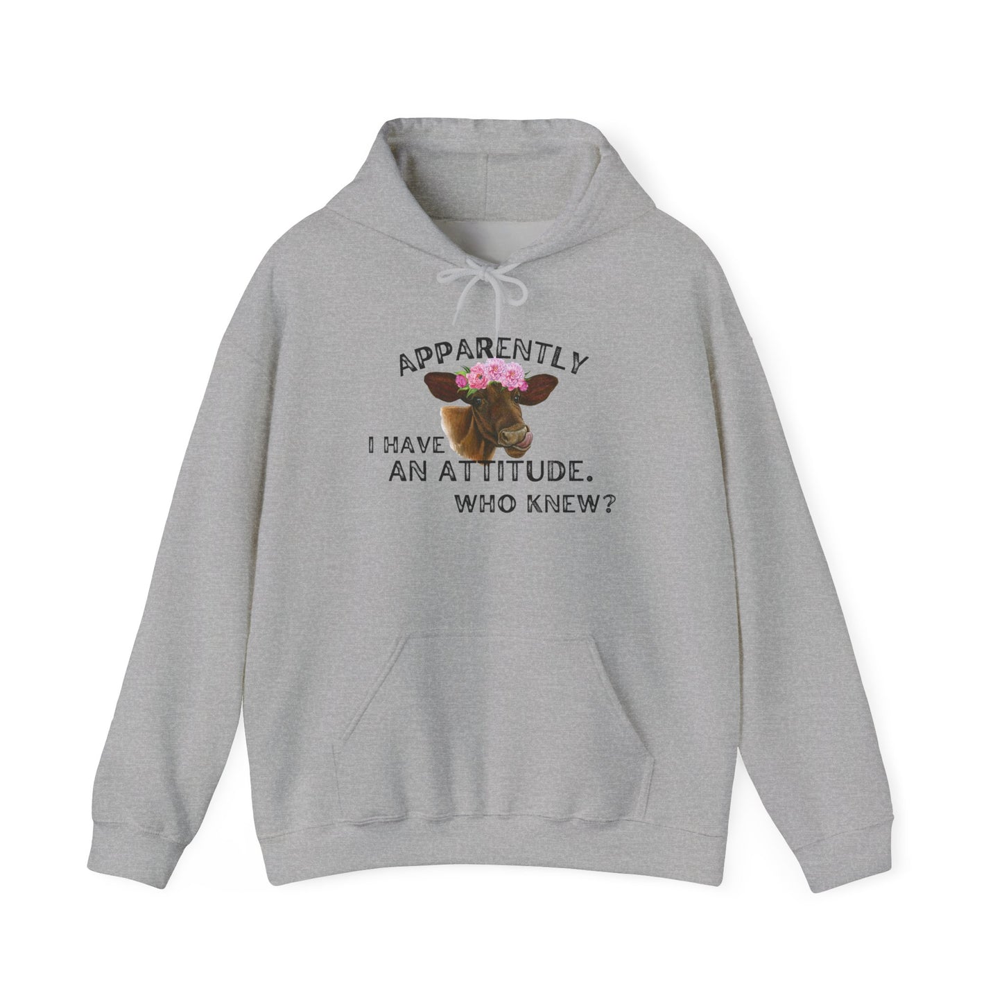 Apparently I Have An Attitude; Who Knew? Heavy Blend™ Hooded Sweatshirt